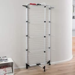 Thuys – Droogtoren 4 Verdiepingen – Tot 4 Wasbeurten – Oprolbaar Hoogte 1,65m – 71 x 71 x 169cm – Wit — thumbnail 5