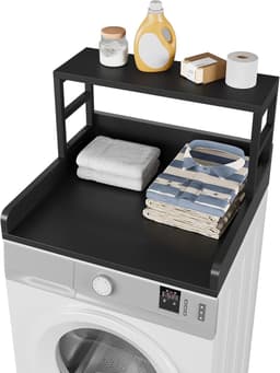 Ruimtebesparend Aanrecht voor Wasmachine en Droger met Plank - Snelle Montage en Veilig Ontwerp — thumbnail 1