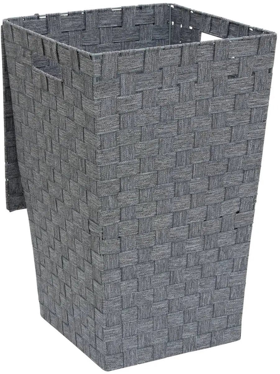 Lise L. Wasmand - Polyester Kledingmand - Grijs - 33 x 33 x 53 cm (LxBxH) - Opbergmand - 50 liter — afbeelding 1
