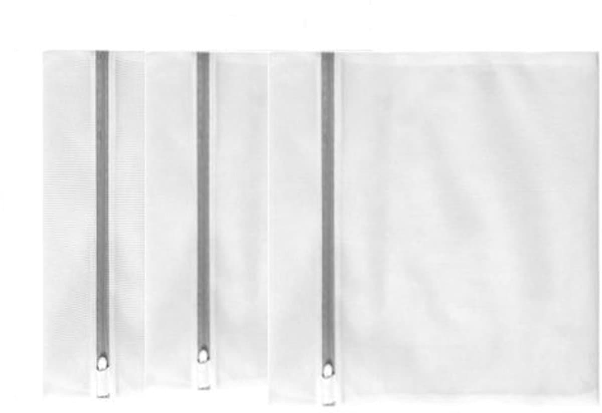 3 Pack Waszakken - Netwaszakken - Wasnetten - Wasnet Groot -Grote duurzame zakken - Delicate kleding - Perfect voor wasmachines - Jassen - Jeans - 50x60 - Huishoudelijk accessoire — afbeelding 1