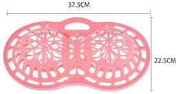 3D-modellering beha waszak, siliconen beha waszak, 14,8 x 8,9 inch wasmachine anti-vervorming verdikking speciale ondergoed waszak (roze) — thumbnail 2