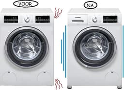 Boasty Wasmachine Verhoger 6CM - Antislip Wasmachine Voeten - Trillingsdempers Wasmachine - Geluidsdemper Wasmachine - Anti Vibratie Wasmachine - Anti Vibratie Pads - Wasdroger Verhoger - Koelkast Verhoger - kerstcadeau — thumbnail 3
