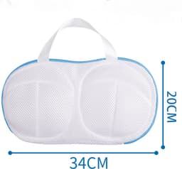 3 stuks - BH Waszakje - BH Waszak - Wasnetten - Wasnet - Was Zakjes - Voor BH Met En Zonder Beugel - wit - Polyester - 34*20cm — thumbnail 5