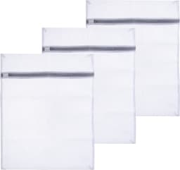 Stevige Waszak voor delicaat wasgoed - 3x - lingerie/bh waszak - wit - 50 x 40 cm — thumbnail 1