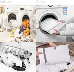 Mesh Waszakken - 7 Stuks Premium Fijnmazige Waszakken Met Ritssluiting - Waszakken Mesh Waszakken voor Wasmachine - Lingeriezakken voor Fijne Was, Geschikt voor Wasserij, Reizen — thumbnail 3
