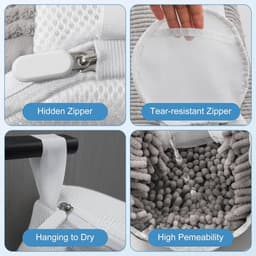 Schoenwaszak voor Wasmachine - 2 Stuks, Ademend en Effectieve Reiniging van Schoenen — thumbnail 3