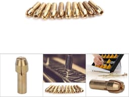 Mini Messing Spantangen Klauwplaten Micro Twist Boorkop Set - 10 Stuks - Elektrische Grinder Rotary Tool Accessoires - Tail diameter 4.3mm . — thumbnail 1
