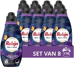 Robijn Klein & Krachtig Classics Vloeibaar Wasmiddel - Black Velvet - met natuurlijk zwartserum en 87% biologisch afbreekbare ingrediënten* - 8 x 22 wasbeurten — thumbnail 1