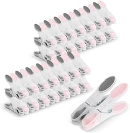 60 Stuks Wasknijpers voor Buitengebruik - Kleurige Antislip Klemmen voor Handdoeken en Kleding — thumbnail 1