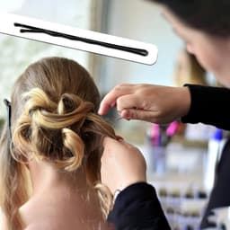 150x Zwarte Bobby Pins Lang (7 cm) Haarspelden voor Dames en Meiden Haarstyling — thumbnail 4