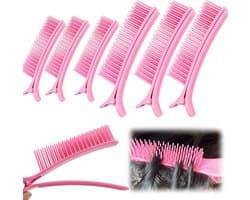 6 Stuks Haar Clips voor Knippen en Stylen - Clipset voor Secties Maken - Geschikt voor Dames en Heren — afbeelding 1