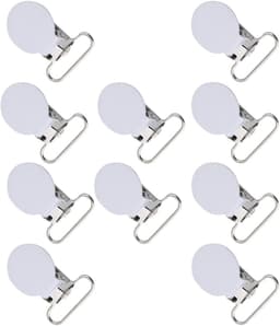 Ronde Metalen Fopspeenclips - 10 Stuks voor Handwerk en Leer — thumbnail 5