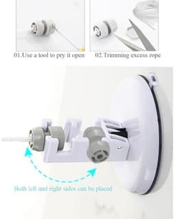 Uitschuifbare Waslijn Drogen 5 Meter voor Binnen Gebruik - Ideaal voor Woonkamer, Badkamer en Balkon — thumbnail 5