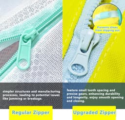 2 stuks gele Wasmand voor Schoenen - Wasmand voor Schoenen - Wasmand voor Wasmachine en Droger - Herbruikbare Wasmanden voor Schoenen, Wasmachinebag voor Wasmachine — thumbnail 2