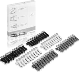 60 Premium Wasknijpers in 3 Kleuren - Zacht Grip Kledingclips voor Het Wasgoed — thumbnail 5