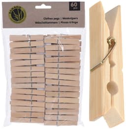 Bamboe - Wasknijpers - 60 Stuks — thumbnail 4