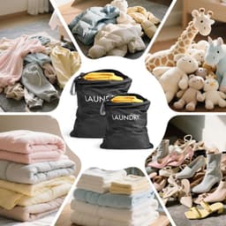 Unyqoos® Waterdichte opvouwbare waszakken set ideaal voor reizen en kamperen — thumbnail 3