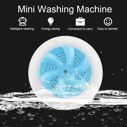 Mini Ultrasone Turbine Wasmachine voor Draagbare Kleding en Groenten - Multifunctioneel en Blauw - Compact en Efficiënt - Thuisgebruik Gemakkelijk Gemaakt — thumbnail 5