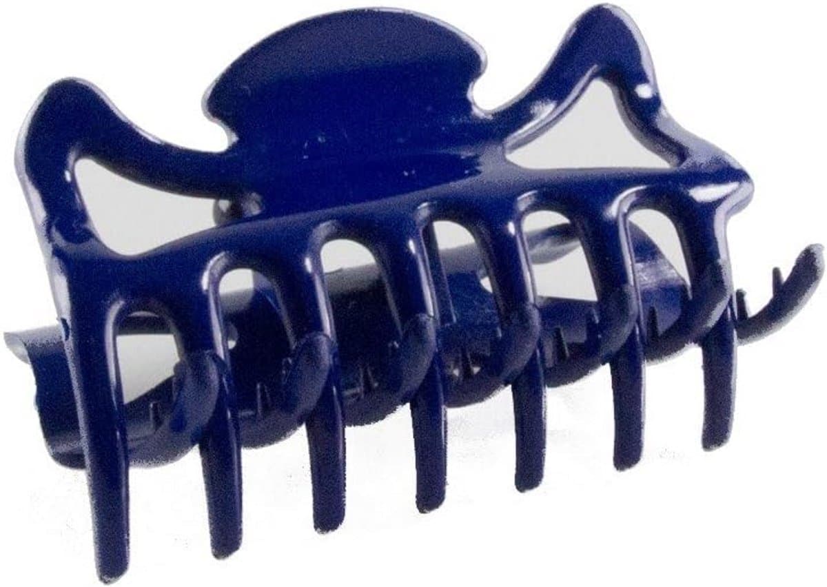 Set van 2 Grote Haarklemmen 6 cm Ultramarijnblauw Stevig Klemmechanisme — afbeelding 1