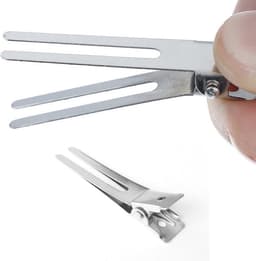 50x Metalen Haarspeld Clips Zilver Krokodillen Haarclip voor Kappers en DIY — thumbnail 4