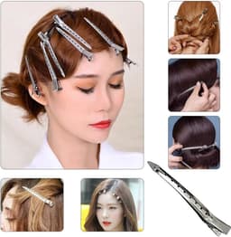 20 Stuks Professionele Haarclips voor Dames en Kappers - 9 cm Metalen Verdelingsklemmen — thumbnail 4