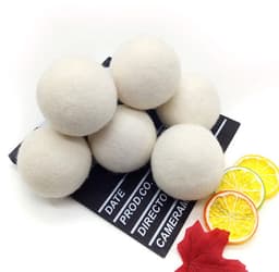 Biologische wollen droogballen, set van 4 stuks, extra grote droogballen voor de was Natuurlijke wasverzachter Tot 1000 keer herbruikbaar Verkort de droogtijd en minimaliseert kreukels Veilig voor baby's (set van 4 stuks) — thumbnail 5