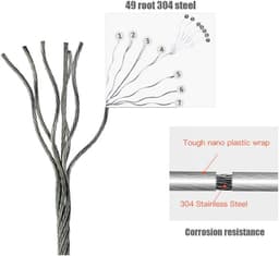 Uitschuifbare waslijn - Uittrekbare Wasdraad - 4.2m - met dubbele touwlijn - zwart - Staal,ABS, aluminium - muur hangen - Automatisch Straktrek Systeem - Draaggewicht 20 kg - Alternatief Wasrek of Droogrek — thumbnail 5