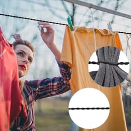 waslijnen met zuignappen, reiswaslijn, draagbare uitschuifbare waslijn, windbestendige waslijn, accessoire voor kamperen binnen en buiten, 1,5 meter. — thumbnail 3