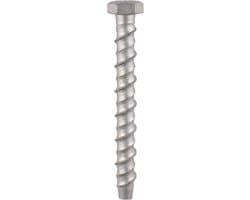 Zware Zelfborende Zekeringbout met Zeskantflens voor Beton en Steen - 10 x 160 mm (50 Stuks) — thumbnail 1