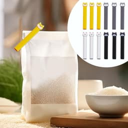 Voedselzak clips - Keuken organizers - Levensmiddelen bewaren - Herbruikbaar en duurzaam - 115 cm breed - Meerkleurig — thumbnail 2