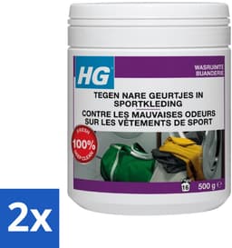 2 x HG Wasmiddel Toevoeging Tegen Nare Geuren In Sportkleding 500 gr - Sportkleding Geurverwijderaar - Wasmiddeltoevoeging - Nare Geurtjes - Sportkleding Geur - Wasmiddel — thumbnail 1