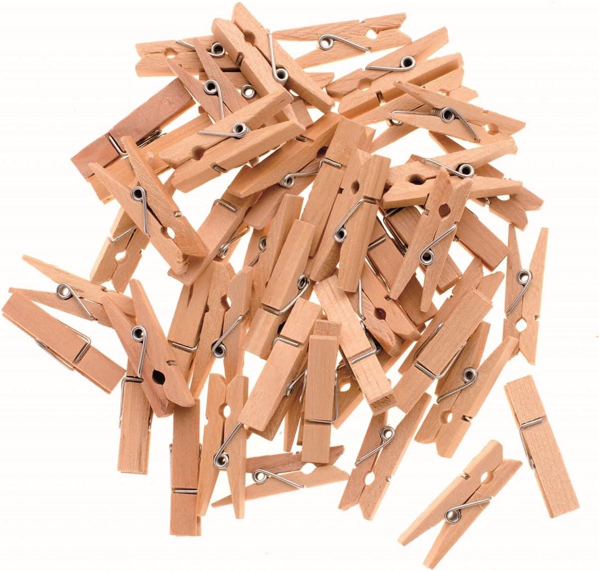 Houten Waslijnenknijpers 35mm - Set van 48 Stuks — afbeelding 1