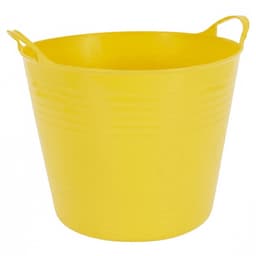 Excellent houseware Flexibele kuip / emmer - 3x - geel - 27 liter - kunststof - 42 x 35 cm — thumbnail 3