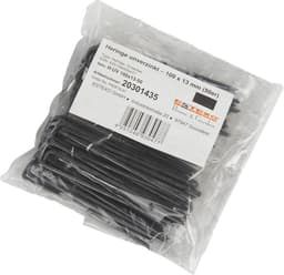 Grondankers 100 stuks - Grondpennen tentharingen - Tuin en camping - Afgeronde U-vorm plat - 100 x 13 mm — thumbnail 2