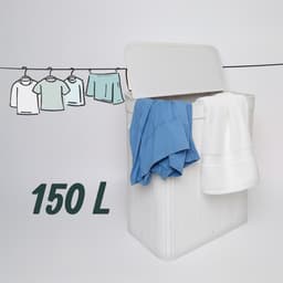 wasmand - 61x61,5x41,5 cm - wit — thumbnail 3