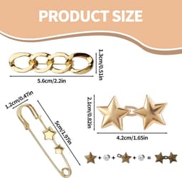 Verstelbare Taille Clips voor Jeans en Broeken - Knoop Verkleiner Set — thumbnail 4