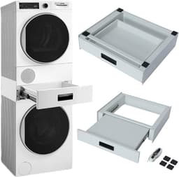 Universele Stapelset voor Wasmachine en Droger met Uitschuifbare Lade — thumbnail 1