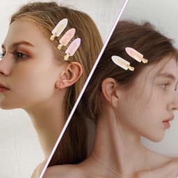 12 Stuks Platte Knikvrije Haarspelden voor Pony en Styling - Naadloze Kleurrijke Haarklemmen — thumbnail 4