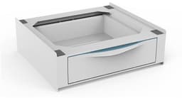 Meliconi Basetorre Extra - D55 x H20 cm - Uitneembare Lade - Stapelset - Antislip - Compatibel met alle wasmachines met een diepte van min. 45 cm - Wasmachineonderdeel & -accessoire - Wit — thumbnail 1