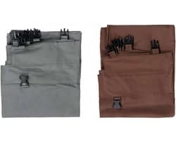 Mega-M Laundry - Waszakset voor hotelwagen - 2 compartimenten - 2x200L capaciteit - Extra sterk materiaal