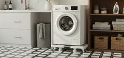 VDD - Wasmachine verhoger - Witgoed verhoger - Verhoger met wieltjes - 8 verstelbare voetjes 400 kg belastbaar - lengte en breedte instelbaar 53.5 tot 68 cm - ook geschikt voor droger vaatwasser koelkast vriezer en kasten — thumbnail 5