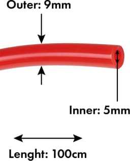 Universele Brandstofslang Benzineslang 5x9 mm - 1 Meter Flexibel Brandstofleiding — thumbnail 5