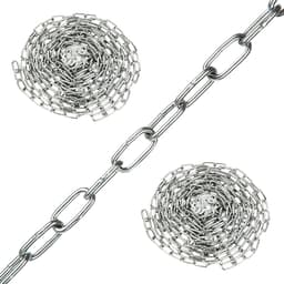 Roestvrijstalen ketting 5m Ø 3mm per meter - corrosiebescherming - roestbestendig - omheiningen - hondenketting - drogen wasrek - zilver — thumbnail 3