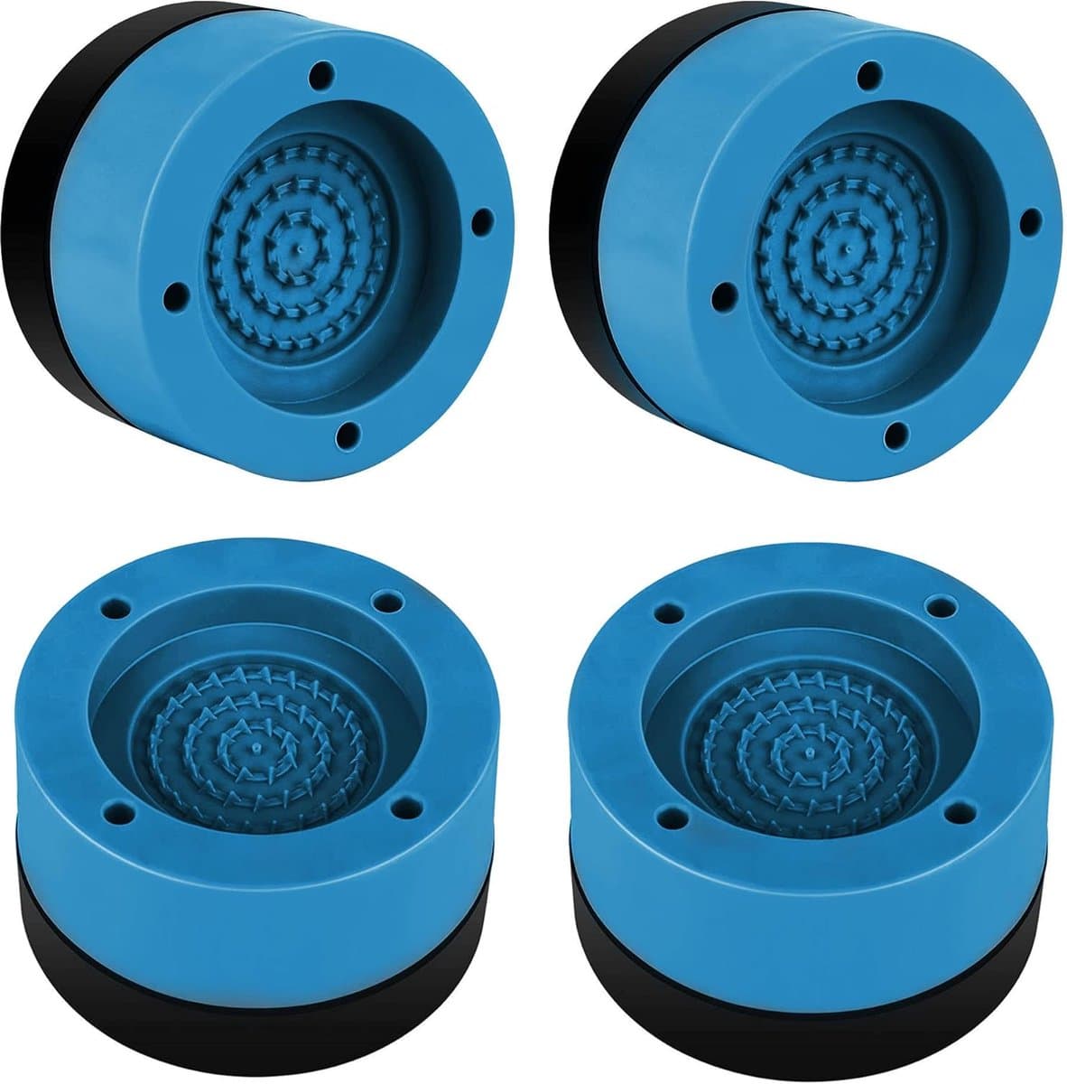 Vibratiedemper 4 stuks anti-trillingsdemper voor wasmachine droger geluidsisolatie anti-trillingsmat blauw — afbeelding 1