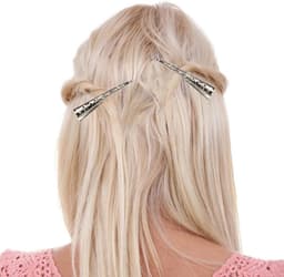4x Professionele Metalen Haarclips Duckbill - Sterke Anti-Slip Kapper Klemmen — thumbnail 4