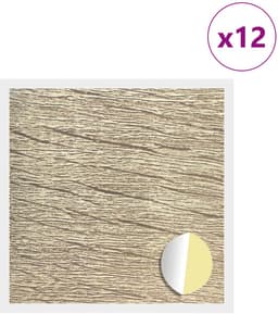 vidaXL - Zelfklevende - schroefcover - 12 - pcs - Sonoma - Eik - Ø - 20 - x - 0,5 - mm — thumbnail 2