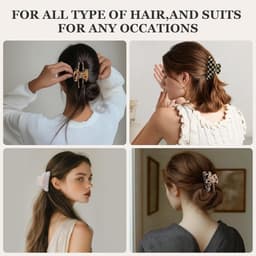 4 Stuks Sterke Haarspeldjes voor Fijn en Dik Haar - Krachtige Grip — thumbnail 2