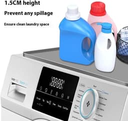 Afdruipbak Wasmachine - Lekbak Apparaat - Apparaat Beschermen - Absorberend Siliconen - 60 x 60 cm - Grijs — thumbnail 4