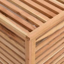 Houten Was Mande - Kleding Opberger - Slaapkamer Organisatie - Verwijderbare Binnenvoering - 45x45x65 cm - Walnoot — thumbnail 3