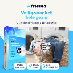 Fressea Wasstrips 120 Wasbeurten - Wasmiddel Strips - Plasticvrij & Vegan Wasmiddeldoekjes (Zeebries) — thumbnail 3